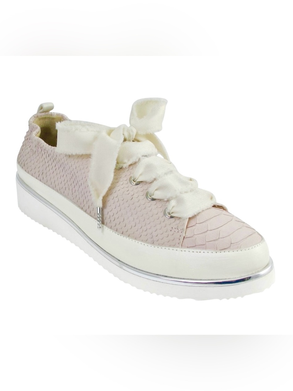 New! Ron White "Novalee" Lace Platform Sneakers With Lace